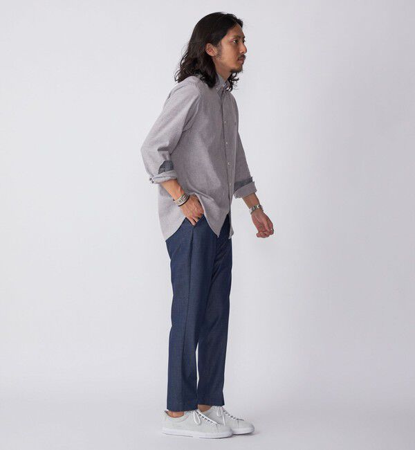 SHIPS「【WEB限定】SHIPS: MADE IN JAPAN ワンポイントロゴ 微起毛 ボタンダウンシャツ」|シャツ・ブラウス|