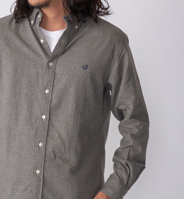 SHIPS「【WEB限定】SHIPS: MADE IN JAPAN ワンポイントロゴ 微起毛 ボタンダウンシャツ」|シャツ・ブラウス|