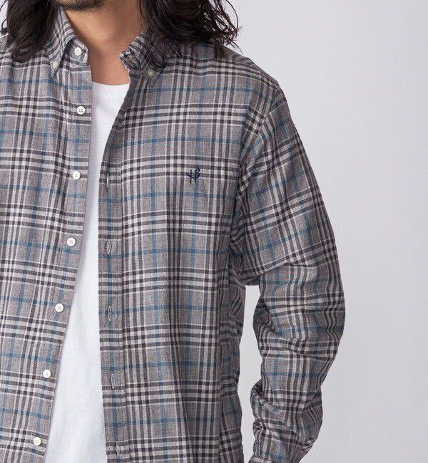 SHIPS「【WEB限定】SHIPS: MADE IN JAPAN ワンポイントロゴ 微起毛 ボタンダウンシャツ」|シャツ・ブラウス|