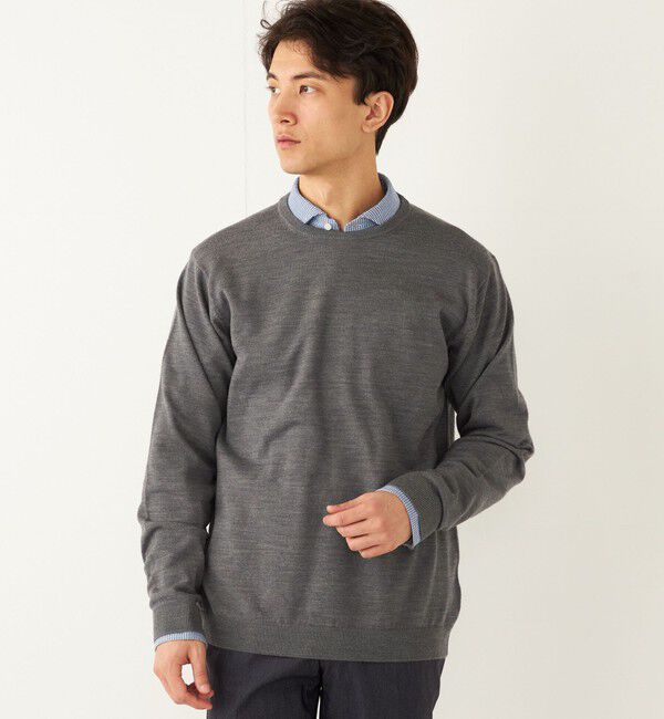 SHIPS Colors 「SHIPS Colors:ダブルウィーブ ハンドトゥース ワイドカラー ドレスシャツ」|シャツ・ブラウス|