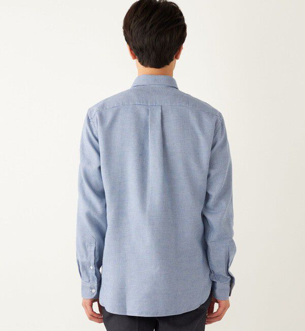 SHIPS Colors 「SHIPS Colors:ダブルウィーブ ハンドトゥース ワイドカラー ドレスシャツ」|シャツ・ブラウス|