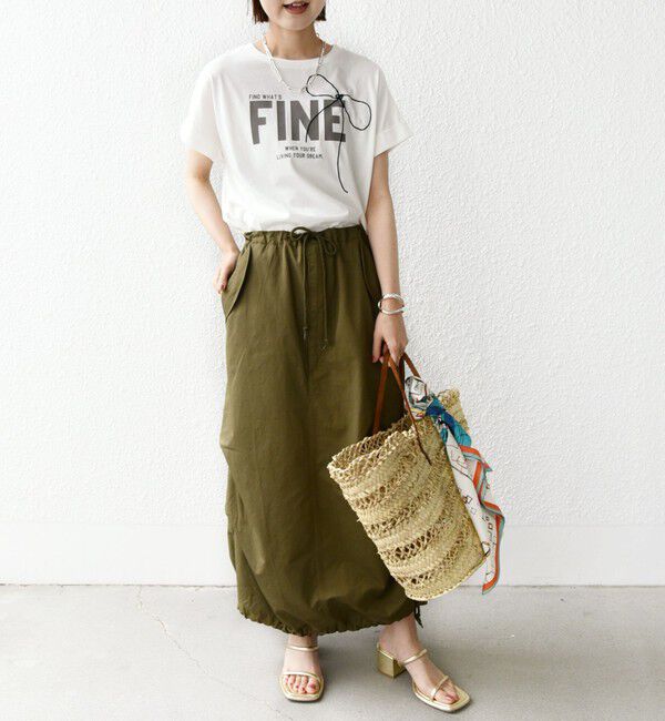 SHIPS for women「【WEB限定】〈手洗い可能〉バリエーション ロゴ 刺繍 プリントTEE」|Tシャツ・カットソー|