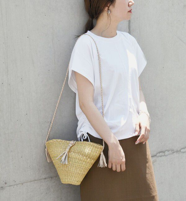 quaranciel「quaranciel:〈洗濯機可能〉アイライン スカート &times; フレンチ TEE セット」|タイト|