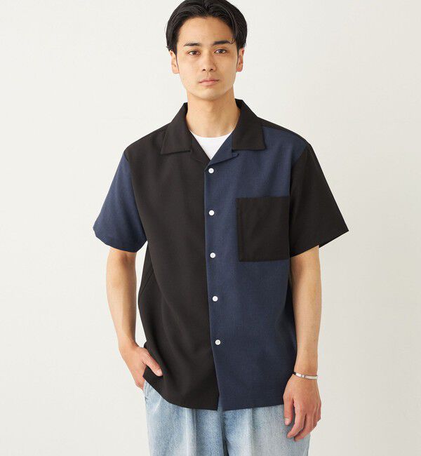 SHIPS Colors 「SHIPS Colors:ポリトロ オープンカラー シャツ(セットアップ対応可能)◇」|シャツ・ブラウス|