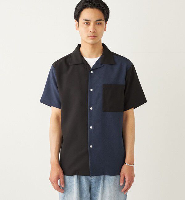 SHIPS Colors 「SHIPS Colors:ポリトロ オープンカラー シャツ(セットアップ対応可能)◇」|シャツ・ブラウス|