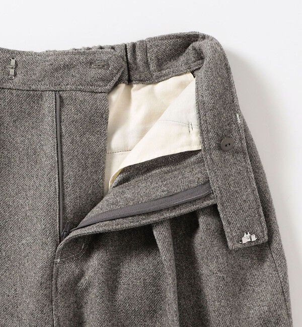 SHIPS any「SHIPS any:〈洗濯機可能〉ウールライク カーブ タック パンツ」|その他|