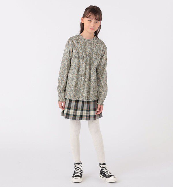 SHIPS KIDS「SHIPS KIDS:140～150cm / リバティ 長袖 ブラウス」|シャツ・ブラウス|