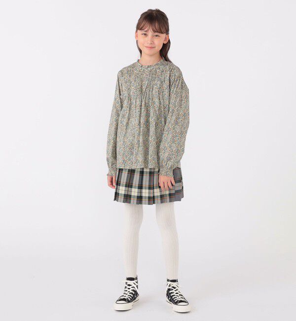SHIPS KIDS「SHIPS KIDS:140～150cm / リバティ 長袖 ブラウス」|シャツ・ブラウス|