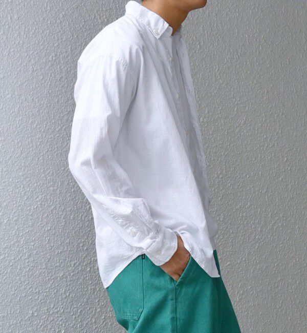 SHIPS any「SHIPS any: BEZ TEXTILE マルチカラー ストライプ / ソリッド ボタンダウン シャツ◇」|シャツ・ブラウス|