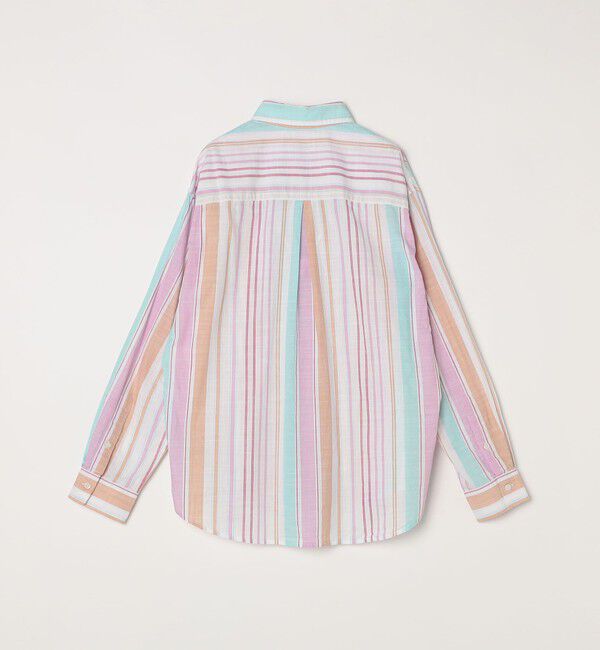 SHIPS any「SHIPS any: BEZ TEXTILE マルチカラー ストライプ / ソリッド ボタンダウン シャツ◇」|シャツ・ブラウス|