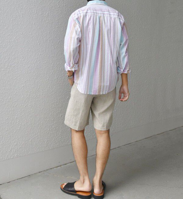 SHIPS any「SHIPS any: BEZ TEXTILE マルチカラー ストライプ / ソリッド ボタンダウン シャツ◇」|シャツ・ブラウス|