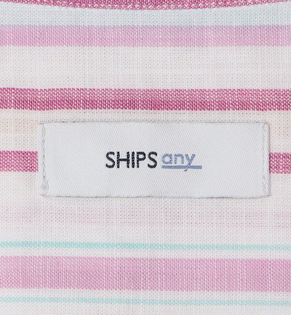 SHIPS any「SHIPS any: BEZ TEXTILE マルチカラー ストライプ / ソリッド ボタンダウン シャツ◇」|シャツ・ブラウス|