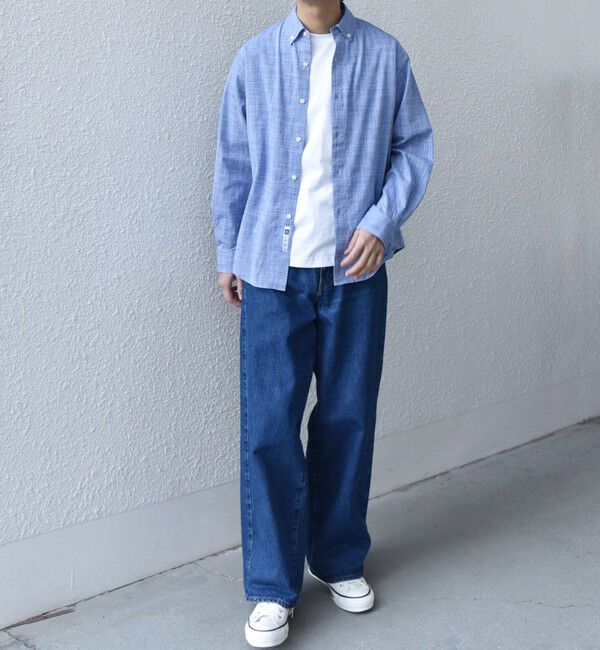 SHIPS any「SHIPS any: BEZ TEXTILE マルチカラー ストライプ / ソリッド ボタンダウン シャツ◇」|シャツ・ブラウス|