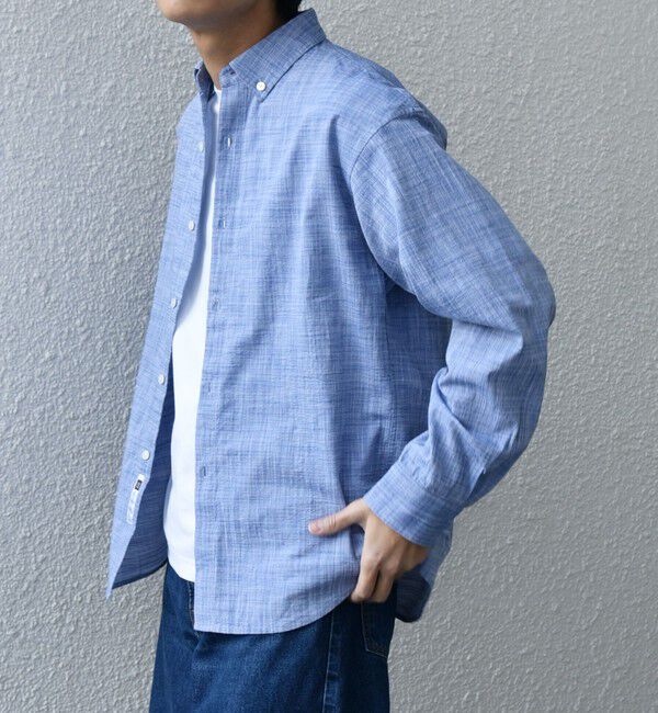 SHIPS any「SHIPS any: BEZ TEXTILE マルチカラー ストライプ / ソリッド ボタンダウン シャツ◇」|シャツ・ブラウス|