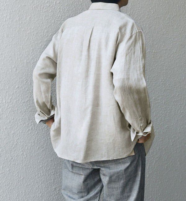SHIPS any「SHIPS any:〈洗濯機可能〉ピュアリネン レギュラーカラー シャツ◇」|シャツ・ブラウス|