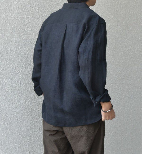 SHIPS any「SHIPS any:〈洗濯機可能〉ピュアリネン レギュラーカラー シャツ◇」|シャツ・ブラウス|