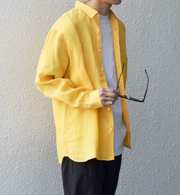 SHIPS any「SHIPS any:〈洗濯機可能〉ピュアリネン レギュラーカラー シャツ◇」|シャツ・ブラウス|