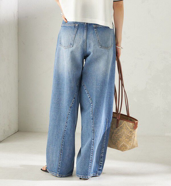 SHIPS for women「《予約》【SHIPS別注】BIT BLUE:バレル レック デニム パンツ」|デニム|