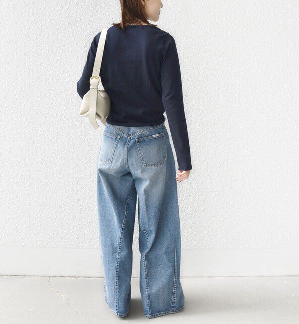 SHIPS for women「《予約》【SHIPS別注】BIT BLUE:バレル レック デニム パンツ」|デニム|