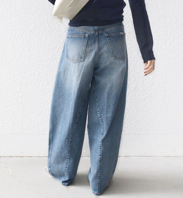 SHIPS for women「《予約》【SHIPS別注】BIT BLUE:バレル レック デニム パンツ」|デニム|