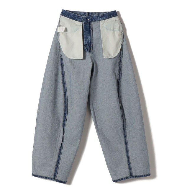 SHIPS for women「《予約》【SHIPS別注】BIT BLUE:バレル レック デニム パンツ」|デニム|