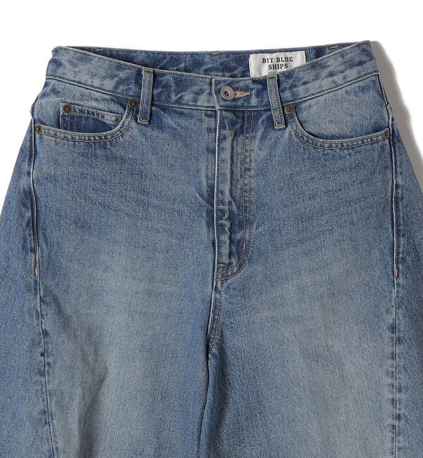 SHIPS for women「《予約》【SHIPS別注】BIT BLUE:バレル レック デニム パンツ」|デニム|