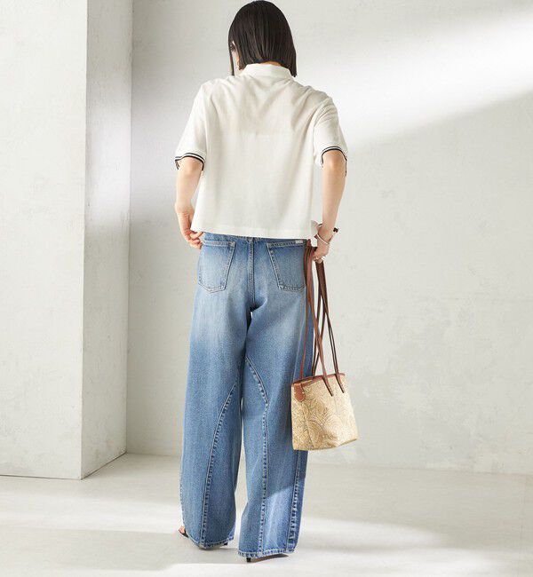 SHIPS for women「《予約》【SHIPS別注】BIT BLUE:バレル レック デニム パンツ」|デニム|