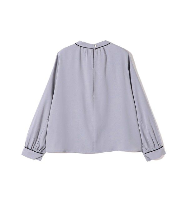 SHIPS Colors 「《予約》SHIPS Colors:〈手洗い可能〉バイカラー トリム ボウタイ ブラウス◆」|シャツ・ブラウス|