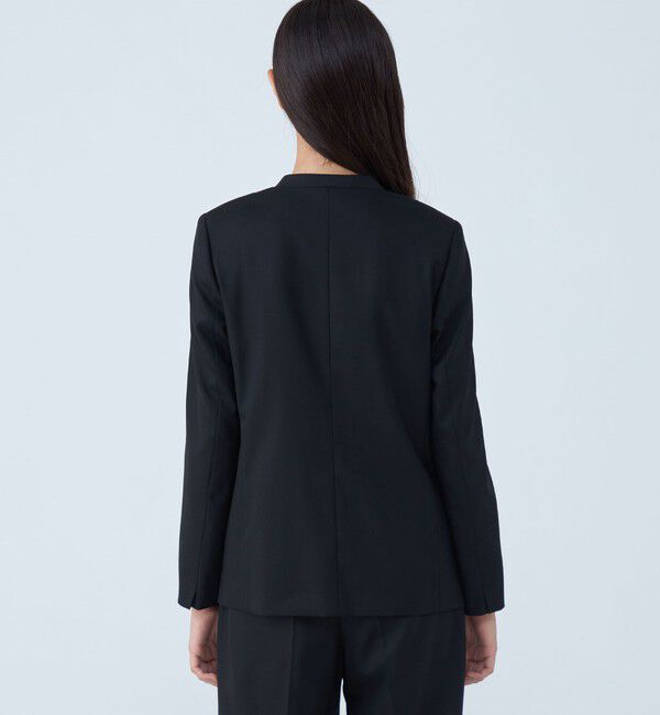 TOMORROWLAND collection「シャイニーピンヘッド Vカラージャケット」|テーラードジャケット|