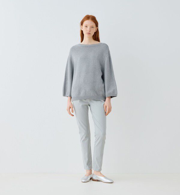 GALERIE VIE「コットンカシミヤ オーバルネックプルオーバー」|ニット・セーター|