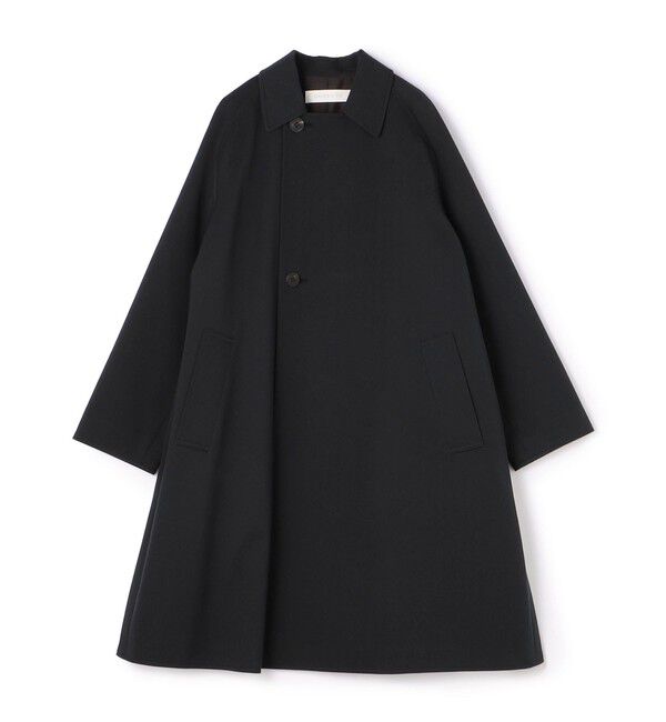 GALERIE VIE「コットンウールギャバジン ロングマリンコート」|ステンカラーコート|17 チャコールグレー