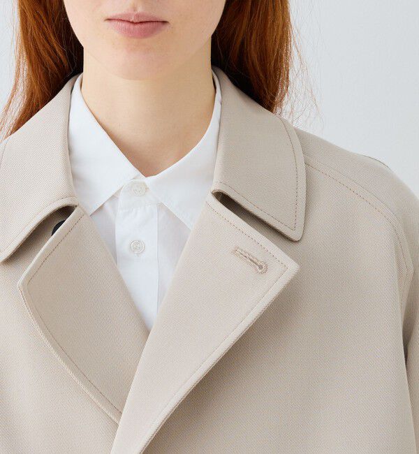 GALERIE VIE「コットンウールギャバジン ロングマリンコート」|ステンカラーコート|