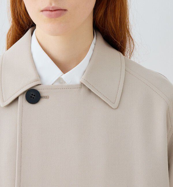 GALERIE VIE「コットンウールギャバジン ロングマリンコート」|ステンカラーコート|