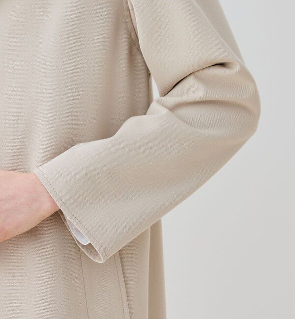 GALERIE VIE「コットンウールギャバジン ロングマリンコート」|ステンカラーコート|