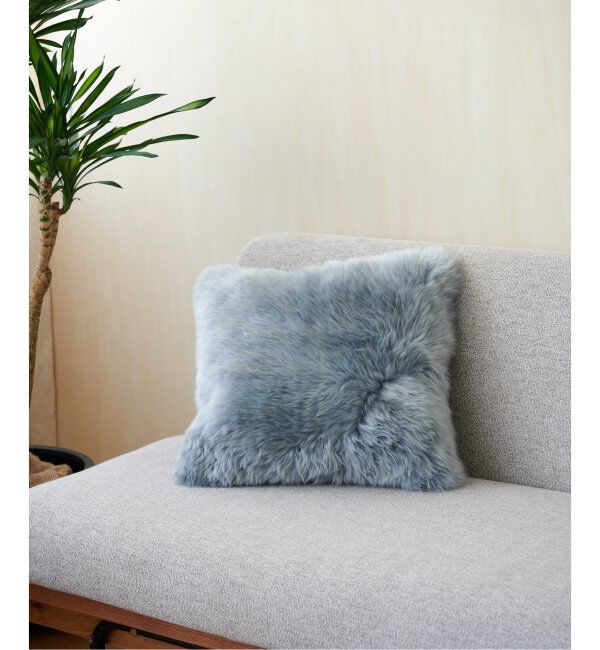 journal standard Furniture「SHEEPSKIN CUSHION　シープスキン クッションカバー 45cm角」|その他|グレー