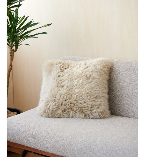 journal standard Furniture「SHEEPSKIN CUSHION　シープスキン クッションカバー 45cm角」|その他|ナチュラル