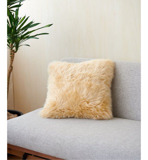 journal standard Furniture「SHEEPSKIN CUSHION　シープスキン クッションカバー 45cm角」|その他|キャメル