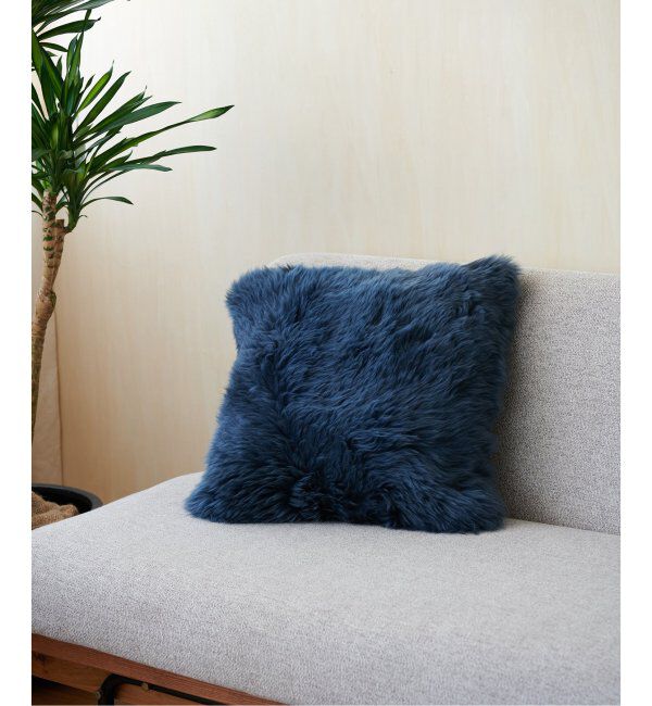 journal standard Furniture「SHEEPSKIN CUSHION　シープスキン クッションカバー 45cm角」|その他|ブルー