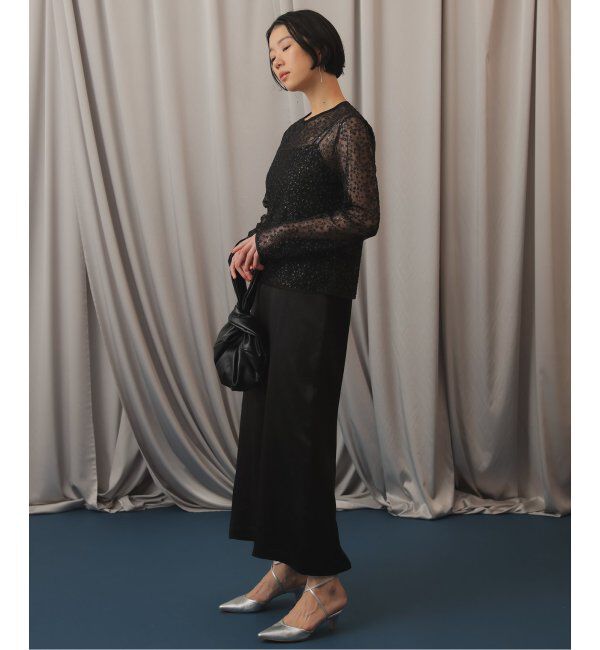 SLOBE IENA「habiスパンコールレースブラウス」|シャツ・ブラウス|