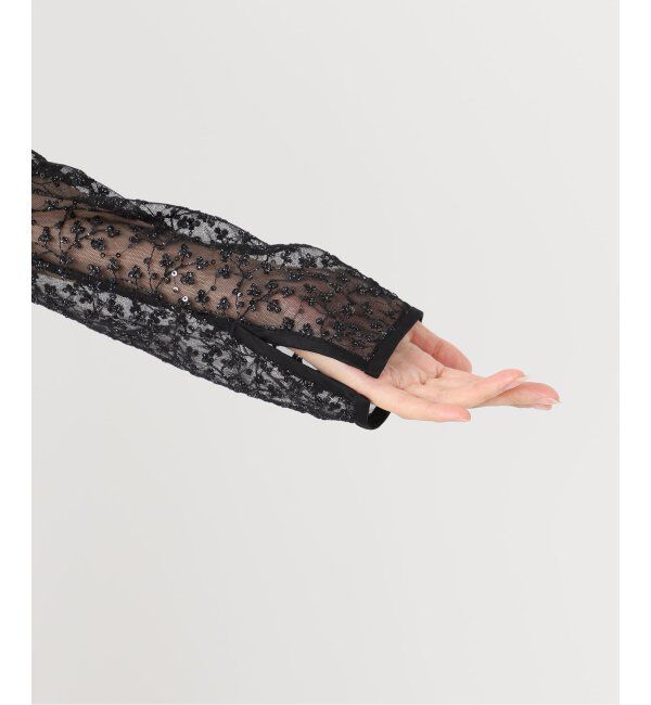 SLOBE IENA「habiスパンコールレースブラウス」|シャツ・ブラウス|