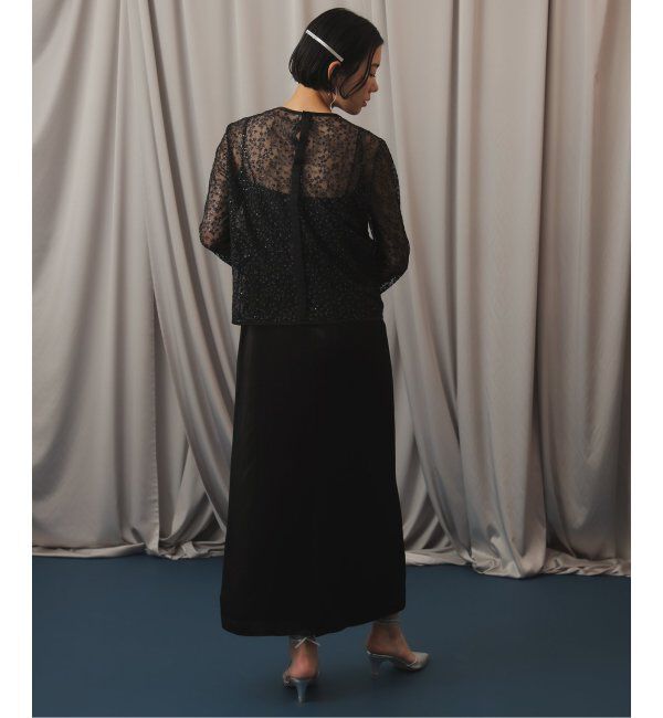 SLOBE IENA「habiスパンコールレースブラウス」|シャツ・ブラウス|