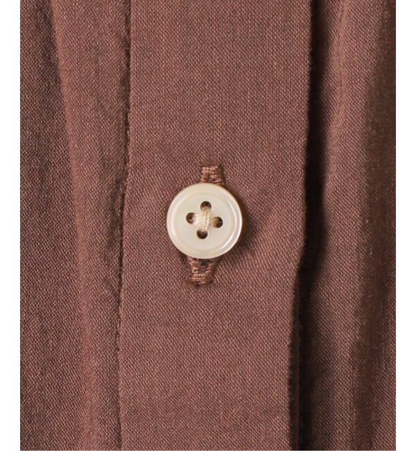 SLOBE IENA「《WEB・一部店舗限定/追加》レーヨンボイルバンドカラーブラウス」|シャツ・ブラウス|