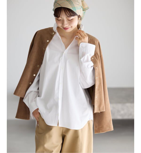 IENA「T/C プレーンシャツ」|シャツ・ブラウス|