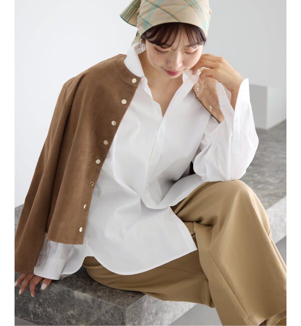 IENA「T/C プレーンシャツ」|シャツ・ブラウス|