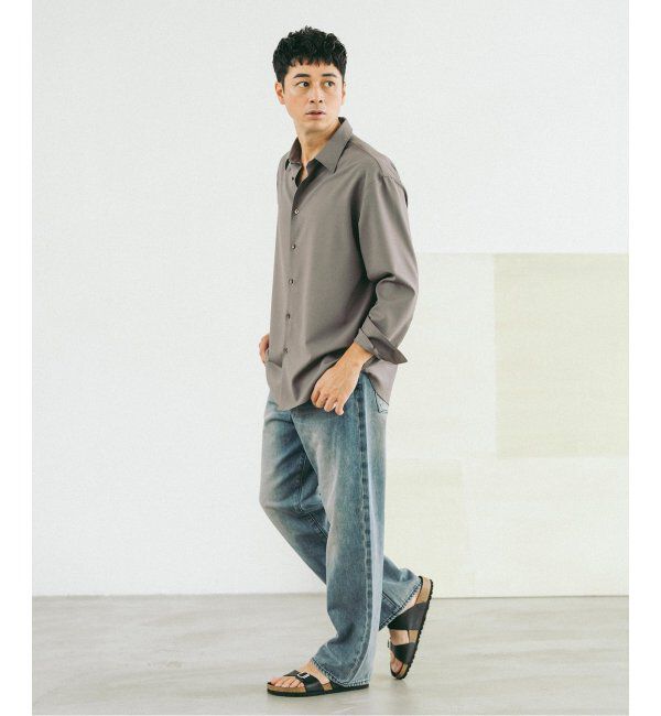 EDIFICE「SUPER 100&rsquo;s  ウール レギュラー シャツ」|シャツ・ブラウス|