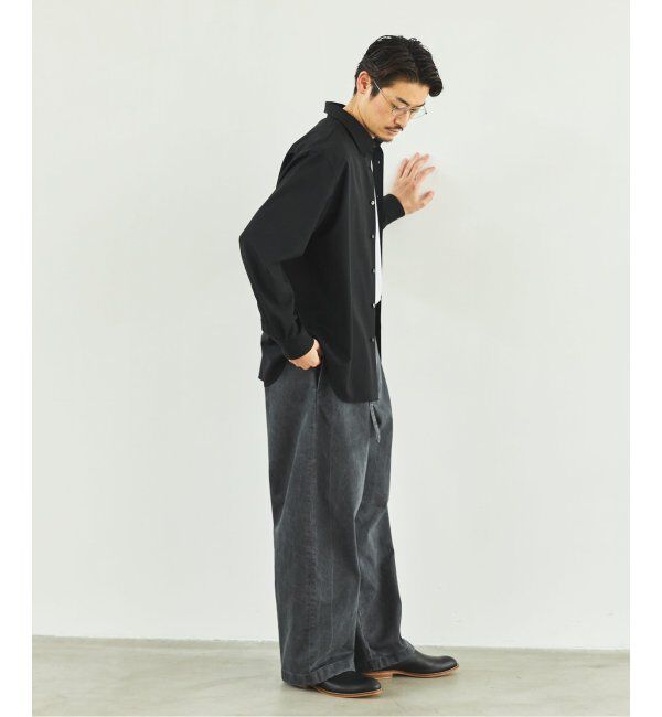 EDIFICE「SUPER 100&rsquo;s  ウール レギュラー シャツ」|シャツ・ブラウス|