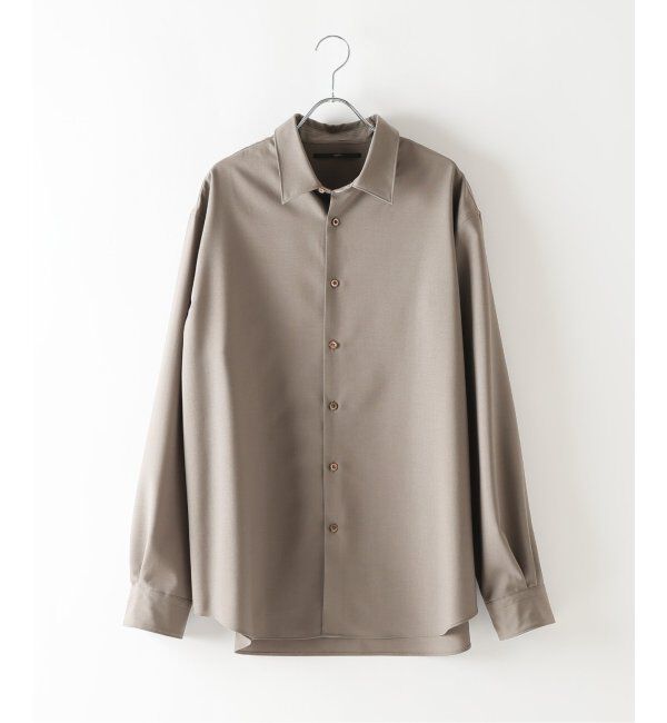 EDIFICE「SUPER 100&rsquo;s  ウール レギュラー シャツ」|シャツ・ブラウス|