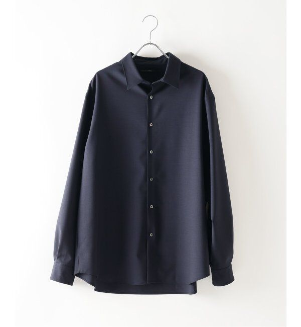 EDIFICE「SUPER 100&rsquo;s  ウール レギュラー シャツ」|シャツ・ブラウス|