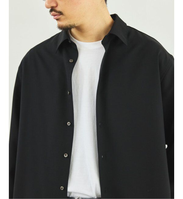 EDIFICE「SUPER 100&rsquo;s  ウール レギュラー シャツ」|シャツ・ブラウス|