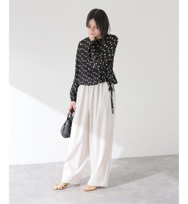 journal standard L'essage「【BAUM UND PFERDGARTEN/バウムウンドヘルガーデン】Plisse ブラウス」|シャツ・ブラウス|